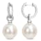 11-11.5MM South Sea Cultured Pearl and 1/10 CT TW Diamond Earrings in
14K White Gold