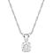 0.50ctw Lab-Grown Diamond Solitaire Pendant with Chain in 14K White Gold
