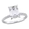 3 1/10 CT TW Lab-Grown Diamond Engagement Ring in 14K White Gold