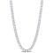26 1/2 CT DEW Created Moissanite Tennis Necklace in Sterling Silver