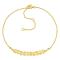7/8 CT TGW Citrine Bead Bar Bracelet in Yellow Plated Sterling Silver
