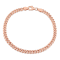 4.4MM Curb Link Chain Bracelet in 18K Rose Gold Over Sterling Silver