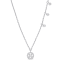 1/5 CT TW Diamond Charm Necklace in 14K White Gold