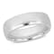 Men's 6.5mm Comfort Fit Wedding Band in 14K White Gold