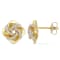 1/5 CT TW Diamond Swirl Stud Earrings in 10k Yellow Gold