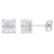 3 CT DEW Created Moissanite Stud Earrings in Sterling Silver