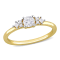 3/8 CT TW Diamond Ring in 14K Yellow Gold