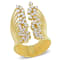 1 4/5 CT TW Diamond Multi-Row Open Cocktail Ring in 14K Yellow Gold