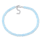 11 CT TGW Sky Blue Topaz Beaded Bracelet with Sterling Silver Clasp