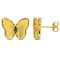 1/4 CT TGW Created Alexandrite Butterfly Stud Earrings in Yellow Plated
Sterling Silver