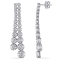 4 3/8 CT TW Lab-Grown Diamond Double Layer Drop Earrings in 18K White
Gold (IGI Certified)