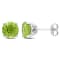 4 CT TGW Peridot Stud Earrings in Sterling Silver