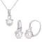 8-8.5MM Freshwater Cultured Pearl and 1/10 CT TW Diamond Pendant &
Earrings Set in Sterling Silver