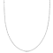 Bead Station Chain Necklace in Platinum, 18 in