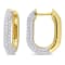 1 1/5 CT TW Diamond Hoop Earrings in 14K Yellow Gold