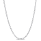 Fancy Rectangular Rolo Chain Necklace in Sterling Silver