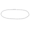 Singapore Chain Bracelet in Platinum, 7 in