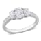 1 CT TW Diamond 3-Stone Engagement Ring in Platinum