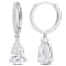 2 1/10 CT TGW Lab Grown Diamond Huggie Charm Earrings in 14K White Gold