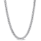 5.5MM Double Curb Link Chain Necklace in Sterling Silver