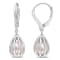 7-7.5 MM Freshwater Cultured Pearl and Diamond Accent Earrings in
Sterling Silver