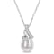 8.5-9MM Freshwater Cultured Pearl and Diamond Accent Pendant with Chain
in Sterling Silver