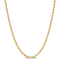 2.2MM Rope Chain Necklace in Yellow Plated Sterling Silver