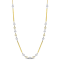 3/8 CT TW Diamond Station Necklace in 14K 2-Tone Gold