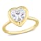 2 CT DEW Heart-Shaped Lab Created Moissanite Engagement Ring in 10K
Yellow Gold