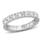 1 5/8 CT DEW Created Moissanite Eternity Ring in Sterling Silver