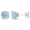 4 3/4 CT TGW Sky Blue Topaz Stud Earrings in Sterling Silver