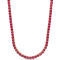 16 1/5 CT TGW Ruby Tennis Necklace in 14K Yellow Gold