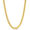5.5MM Double Curb Link Chain Necklace in Yellow Plated Sterling Silver