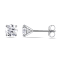 1 CT TDW Diamond 4-Prong Solitaire Earrings in 14k White Gold
