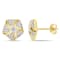 1/2 CT TW Diamond Cluster Stud Earrings in 14k Yellow Gold