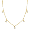 1/6 CT TGW Lab Grown Diamond Station Necklace in 18K Yellow Gold Plated
Sterling Silver