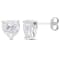4 CT DEW Created Moissanite Stud Earrings in Sterling Silver