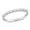 1/3 CT TGW Lab Grown Diamond Semi-Eternity Ring in Platinum Plated
Sterling Silver
