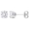 2 CT TGW White Topaz Stud Earrings in Sterling Silver