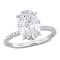 3 1/6 CT TW Lab-Grown Diamond Engagement Ring in 14K White Gold