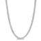 4MM Double Curb Link Chain Necklace in Sterling Silver