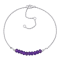 1 1/2 CT TGW Amethyst Bead Bracelet in Sterling Silver
