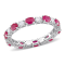 2 CT TGW Ruby and 3/4 CT TW Diamond Eternity Ring in 14K White Gold