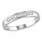 1/10 CT TW Diamond Anniversary Band in Sterling Silver