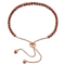 3 3/4ctw Garnet Tassel Bolo Bracelet in 18K Rose Gold Over Sterling Silver