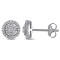1/3 CT TW Halo Diamond Earrings in 10k White Gold