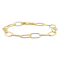 6.5MM Twisted Rolo Chain Bracelet in 18K Yellow Gold Over Sterling Silver