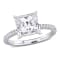 3 1/6 CT TW Lab-Grown Diamond Engagement Ring in 14K White Gold