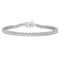 2 3/4 CT DEW Created Moissanite S-Link Tennis Bracelet in Sterling Silver