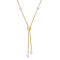 6-7 MM Freshwater Cultured Pearl Tassel Necklace in 18K Yellow Gold Over
Sterling Silver